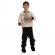 Pijama de Ursinho Infantil Unissex em Microsoft - Preto