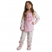 Pijama Pelúcia Coração Infantil - Rosa