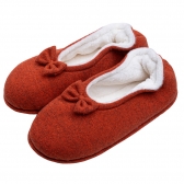 Sapatilha Malha Winter com Pelúcia - Coral