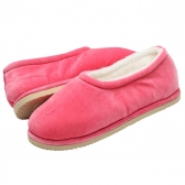 Mocassim Feminino Sola Plana em Plush com Pelúcia - Rosa