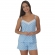 Summer Poá: Short Doll Modal com Alças Elegantes - Azul