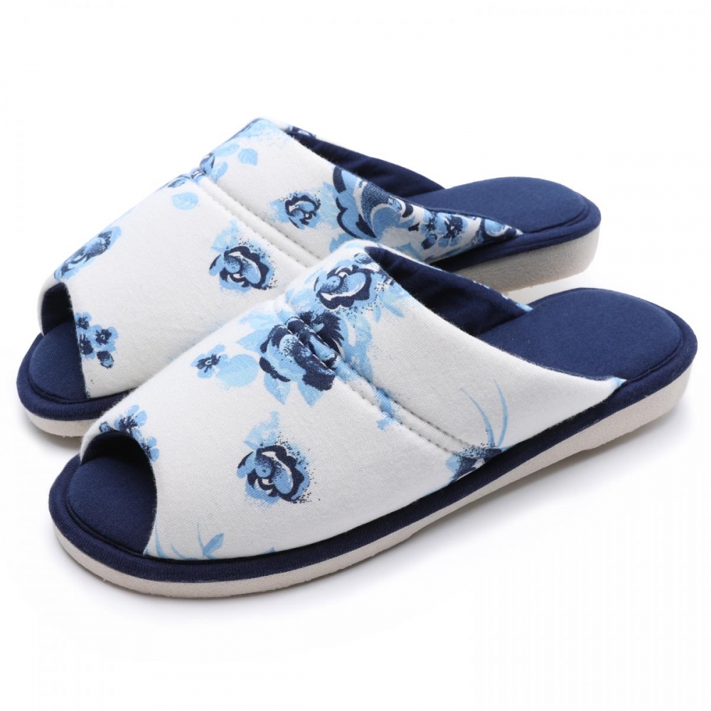 Pantufa Anatômica em Malha e Viscolycra Floral