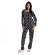Pijama malha estampada coelho - Preto