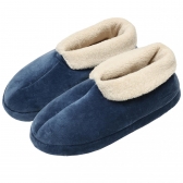 Pantufa Bota Feminina em Plush com Unifloc - Puff - Índigo