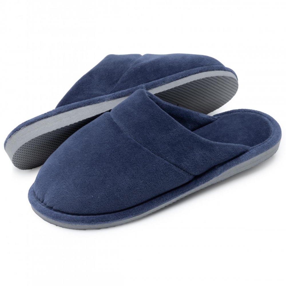 Pantufa em Plush com Solado de EVA Anatômico - Índigo
