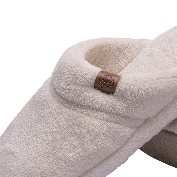 Pantufa Comfort Anatomic Fechada em Fleece - Pérola