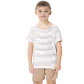 Pijama Infantil Masculino Viscolycra Listrado com Short