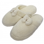 Pantufa Comfort em Pelúcia Lisa - Marfim