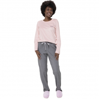 Pijama Feminino Libélula Soft Gray