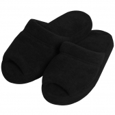Pantufa Comfort Atoalhada Flexível Espuma 20mm Altura - Preto