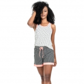 Short Doll Regata em Viscolycra Poá