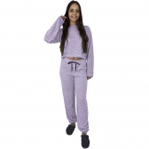 Pijama Tricot Brush Puff Australiano com Elastano - Lílas