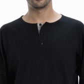 Pijama malha xadrez Masculino - PRETO