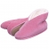 Bota Flexível Infantil Push com Pelúcia - Rosa