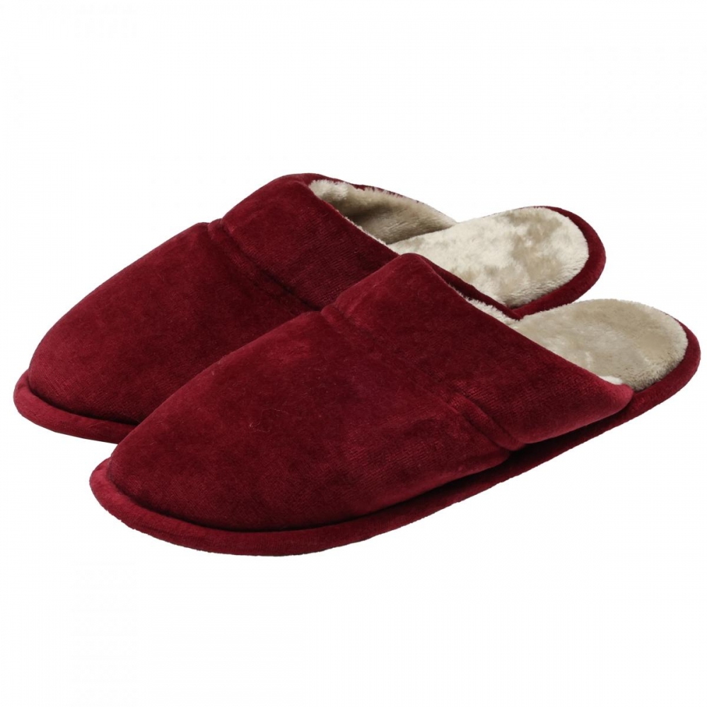 Pantufa Flexível Pelúcia com Plush PUFF - Bordô