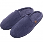 Pantufa Masculina Anatômica em Atoalhado com Espuma Massageadora - Índigo
