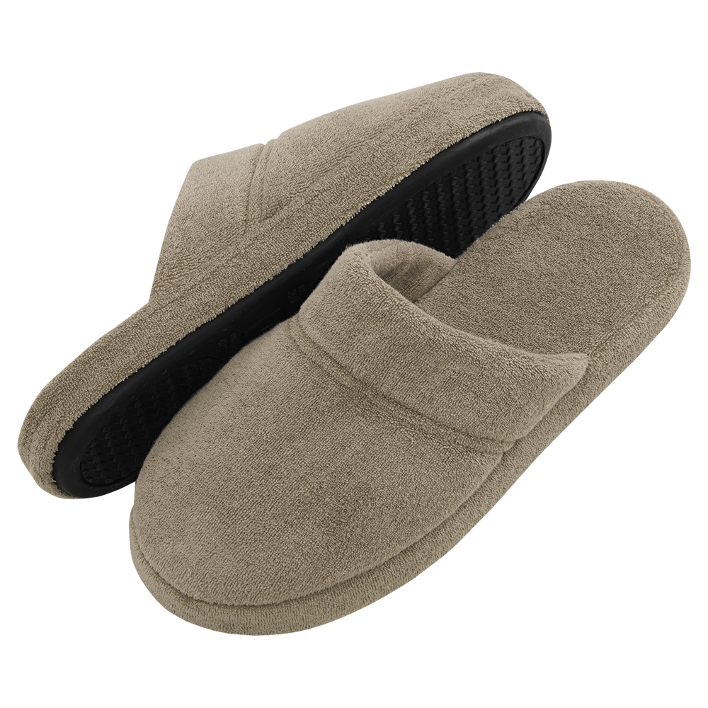Pantufa Masculina Atoalhada Flexível -  PUFF - Caqui
