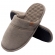 Pantufa Atoalhada Masculina com Espuma Massageadora - PUFF - Caqui