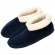 Pantufa Bota Feminina em Plush com Unifloc - Puff - Marinho