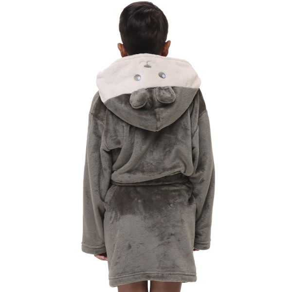 Robe Infantil Inverno Fleece Capuz Orelhinha Ursinho Fofo - Verde