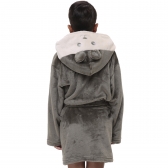 Robe Infantil Inverno Fleece Capuz Orelhinha Ursinho Fofo - Verde