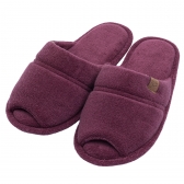 Pantufa Atoalhada Aberta: Conforto Flexível para Seus Pés - Bordô