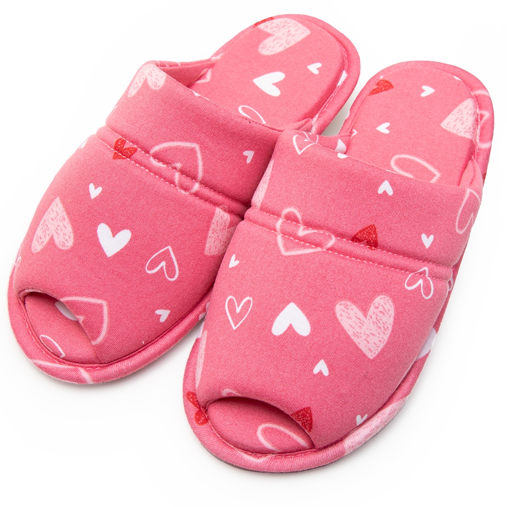 Pantufa Aberta em Modal Summer Antiderrapante - Rosa