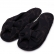 Pantufa Aberta em Jacquard Summer Flexível Antiderrapante - Preto