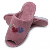 Pantufa Anatômica Aberta em Atoalhado Levite - Amora