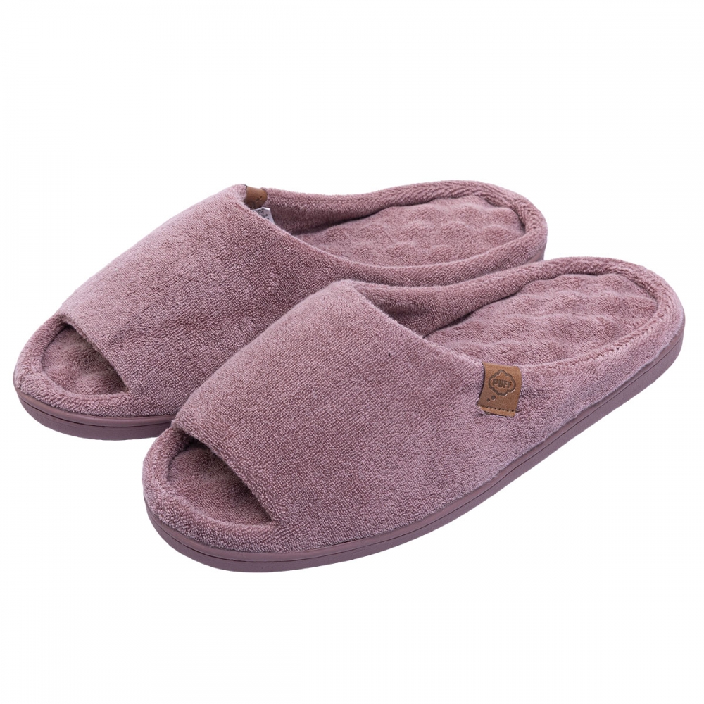 Pantufa Aberta Anatômica Elegance em Atoalhado - Amora