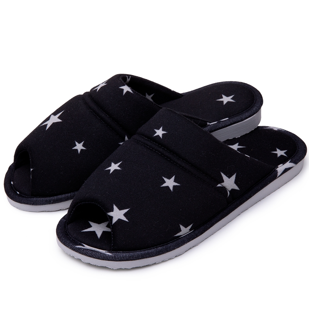 Pantufa Anatômica Levite em Modal Summer - Preto