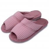 Pantufa Aberta Anatômica em Malha com Atoalhado - Amora