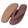 Pantufa Atoalhada Flexível Dedo - PUFF - Amora