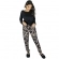 Conjunto em Moletinho com Calça Camuflada - Preto