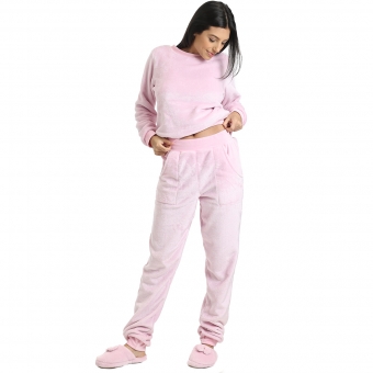 Pijama em Pelúcia Lisa
