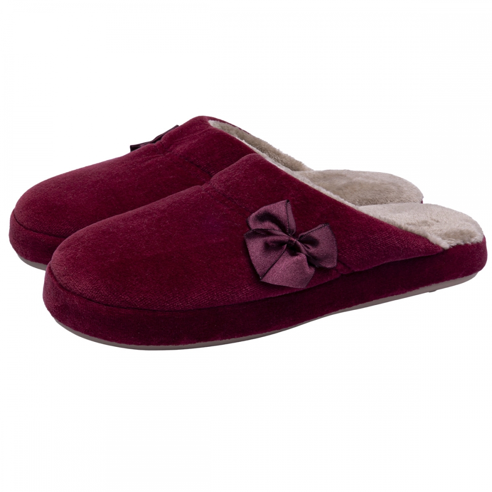 Pantufa Comfort Anatomic Pelúcia Fleece - Bordô