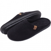 Pantufa Fechada Anatômica Elegance em Atoalhado - Preto