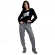 Pijama Malha de Algodão Premium com Jaccquard - Preto