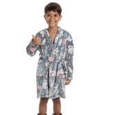 Roupão de Astronauta com Pelúcia Infantil - Preto
