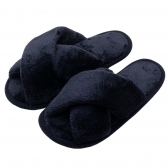 Pantufa Flexível em Pelúcia - Preto