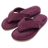 Pantufa Anatômica Soft Atoalhado - Dedo - Bordô