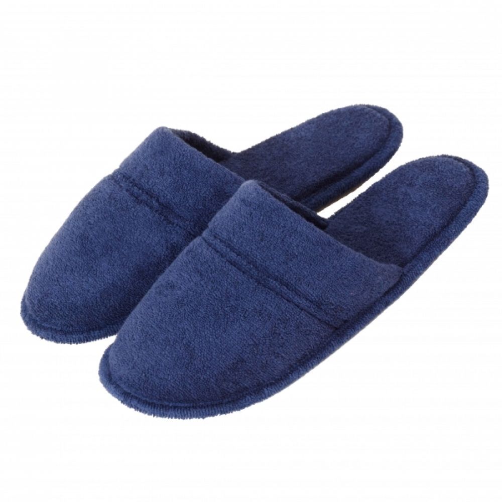 Pantufa Flex Puff: Estilo e Conforto Atoalhado - Índigo