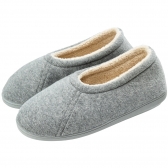 Pantufa Anatômica Masculina Atoalhada Mocassim - Mescla