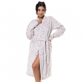 Roupão Pelúcia Jacquard Coração