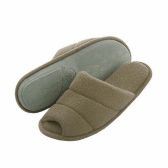 Pantufa Feminina em Atoalhado Solado Anatômico Flexível Puff - Caqui