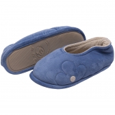 Sapatilha Puff Plush Flexível Quechua Fleece Flor - Indigo
