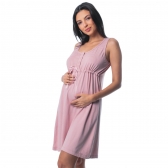 Camisola Gestante em Viscolycra Listrada - Amora