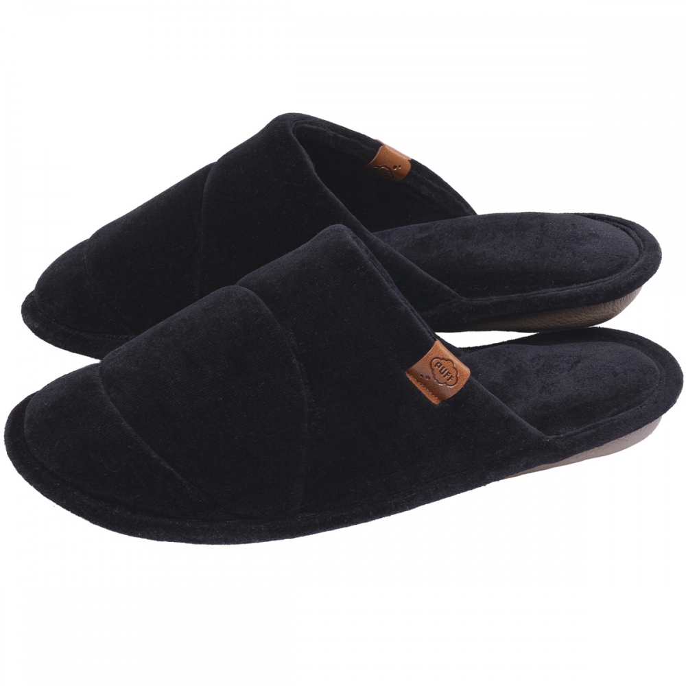 Chinelo Plush Anatômico Fechado Flexível Premium - Preto