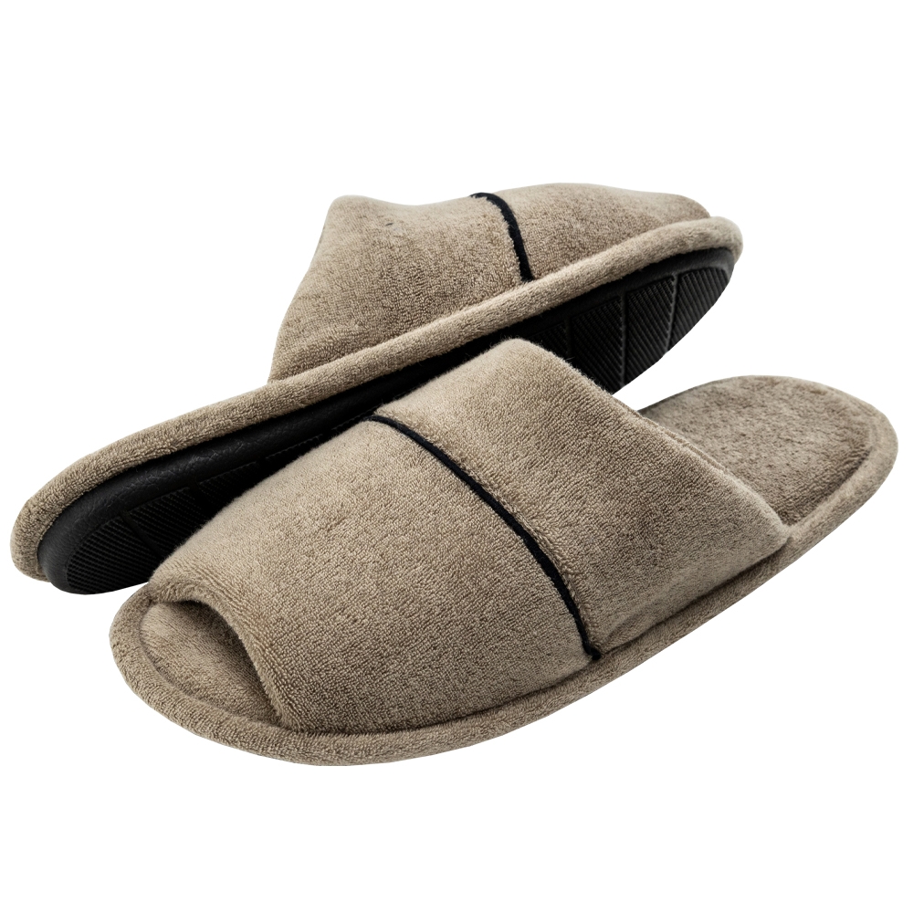 Pantufa Masculina Anatômica Atoalhada - Caqui