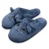 Pantufa Flexível Pelúcia Bordado Gato - Índigo